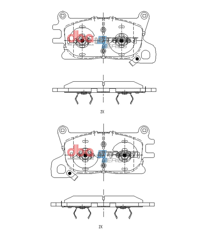 Disc Brakes Australia Brake Pads Street Series | Front Axle DB15141SS