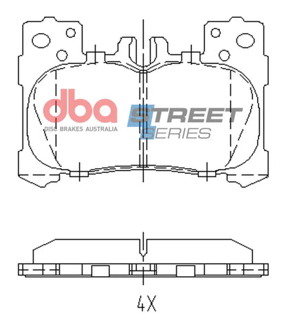 Disc Brakes Australia Brake Pads Street Series | Rear Axle DB15151SS