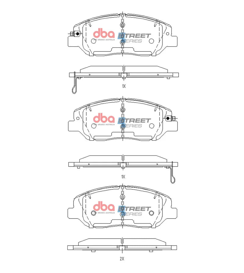 Disc Brakes Australia Brake Pads Street Series | Front Axle DB15156SS