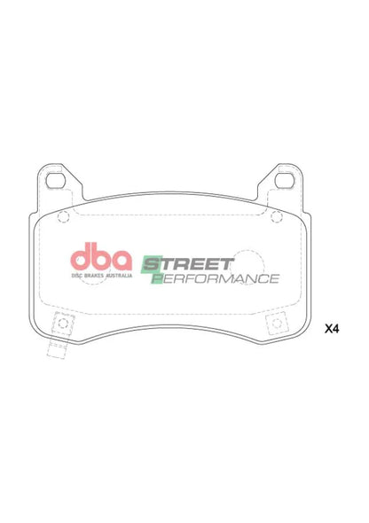 Disc Brakes Australia Brake Pads Street Performance | Front Axle DB15160SP