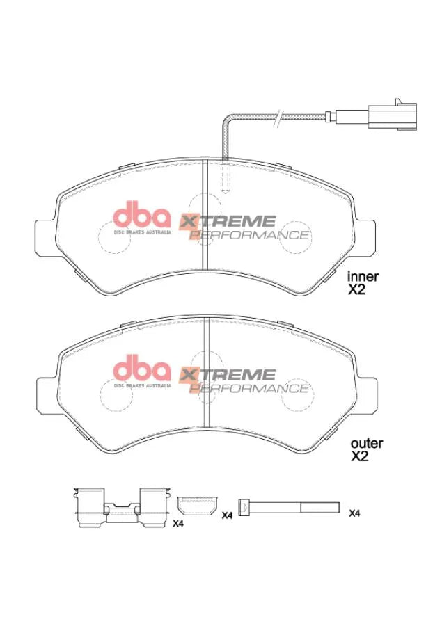 Disc Brakes Australia Brake Pads Xtreme Performance | Front Axle DB15172XP