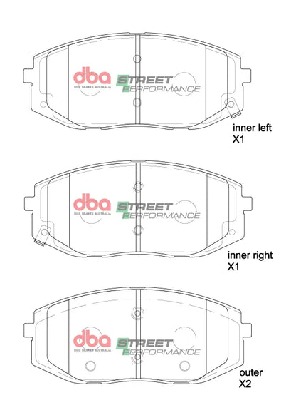 Disc Brakes Australia Brake Pads Street Performance | Front Axle DB15185SP