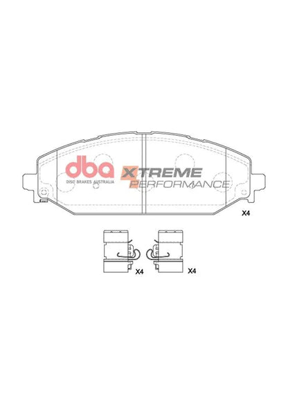 Disc Brakes Australia Brake Pads Xtreme Performance | Front Axle DB15195XP