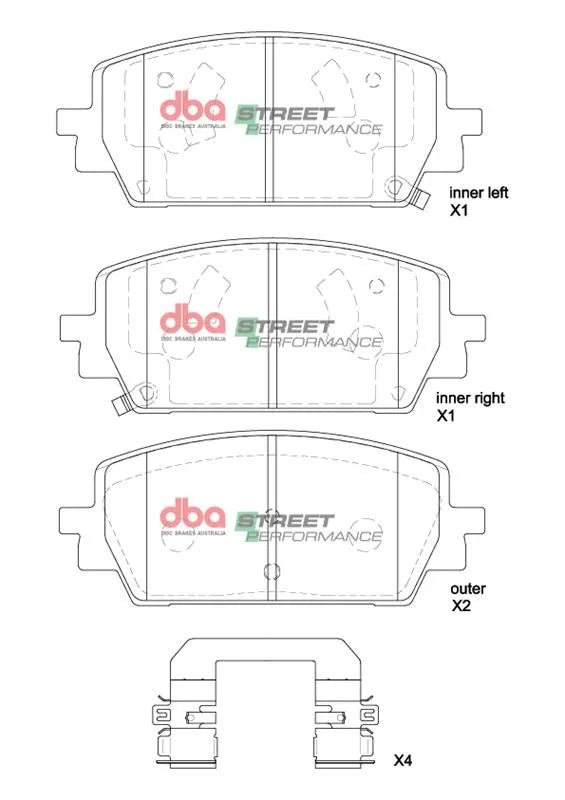 Disc Brakes Australia Brake Pads Street Performance | Front Axle DB15205SP