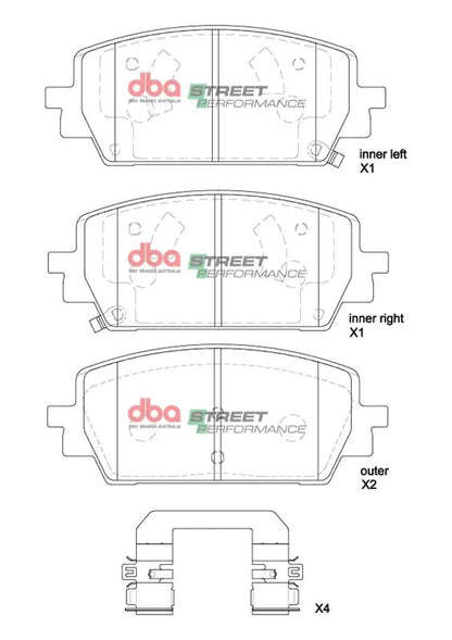 Disc Brakes Australia Brake Pads Street Performance | Front Axle DB15205SP