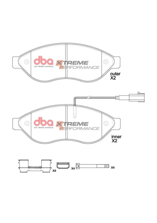 Disc Brakes Australia Brake Pads Xtreme Performance | Front Axle DB15212XP