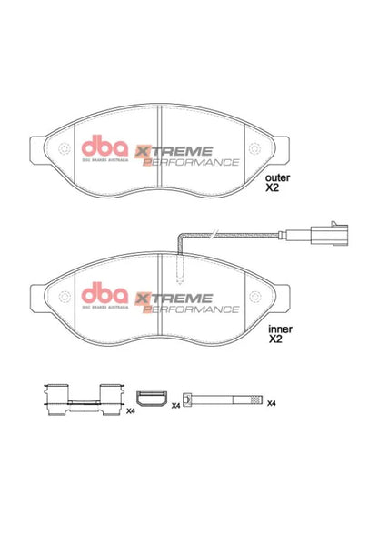Disc Brakes Australia Brake Pads Xtreme Performance | Front Axle DB15212XP