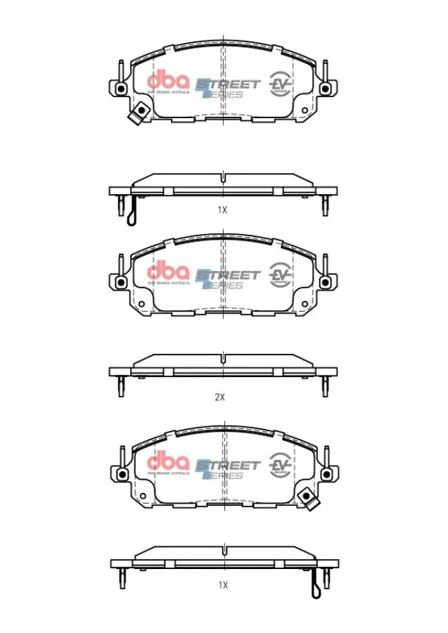 Disc Brakes Australia Brake Pads Street Series DB15226SSEV