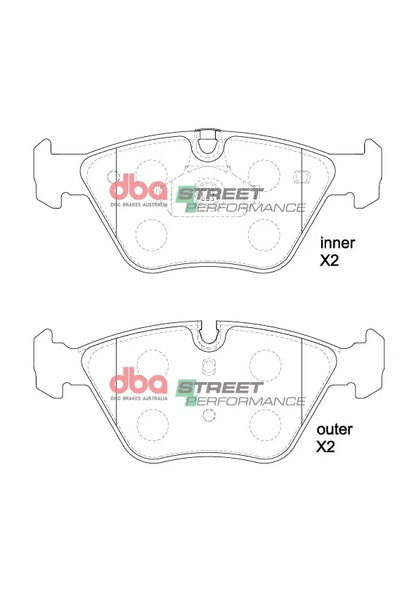 Disc Brakes Australia Brake Pads Street Performance | Front Axle DB1522SP