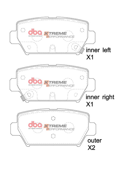 Disc Brakes Australia Brake Pads Xtreme Performance | Rear Axle DB15254XP