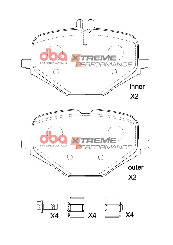 Disc Brakes Australia Brake Pads Xtreme Performance | Rear Axle DB15266XP