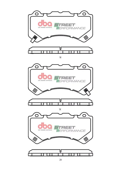Disc Brakes Australia Brake Pads Street Performance | Front Axle DB15287SP
