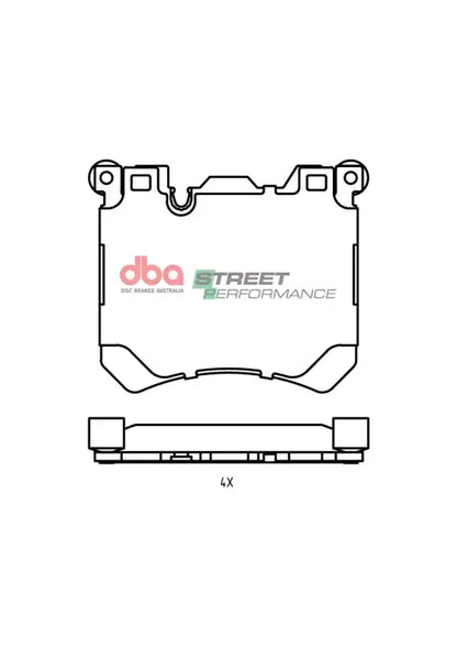 Disc Brakes Australia Brake Pads Street Performance | Front Axle DB15289SP