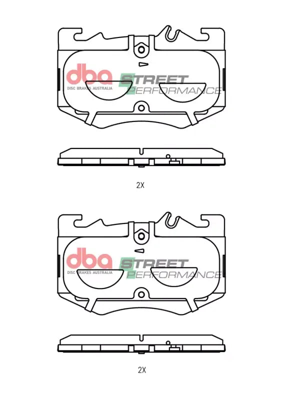 Disc Brakes Australia Brake Pads Street Performance | Front Axle DB15296SP