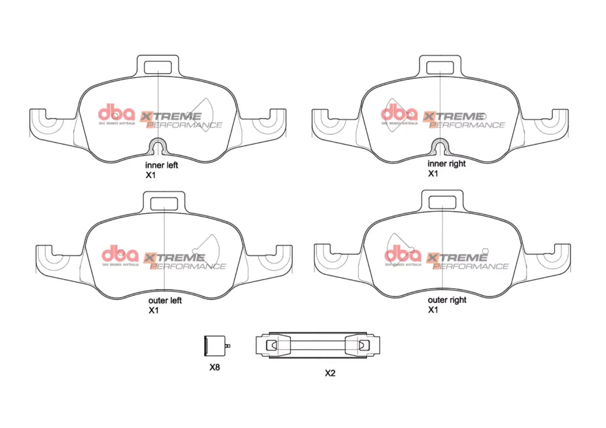 Disc Brakes Australia Brake Pads Xtreme Performance | Front Axle DB15298XP