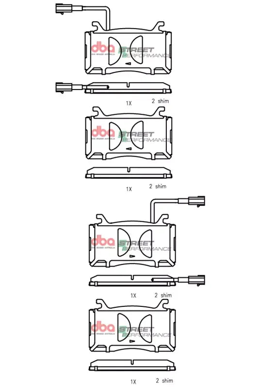 Disc Brakes Australia Brake Pads Street Performance | Front DB15299SP