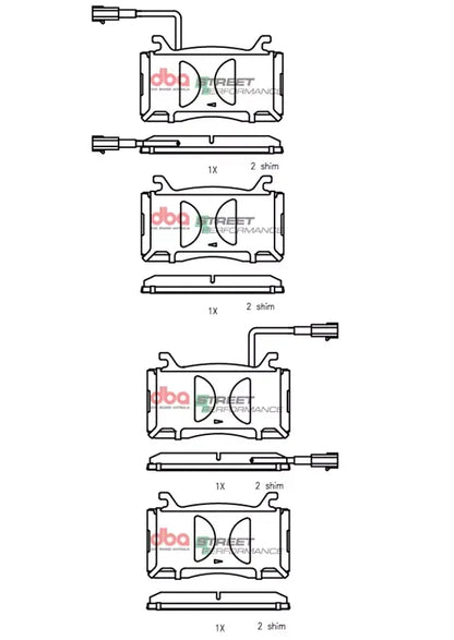 Disc Brakes Australia Brake Pads Street Performance | Front DB15299SP