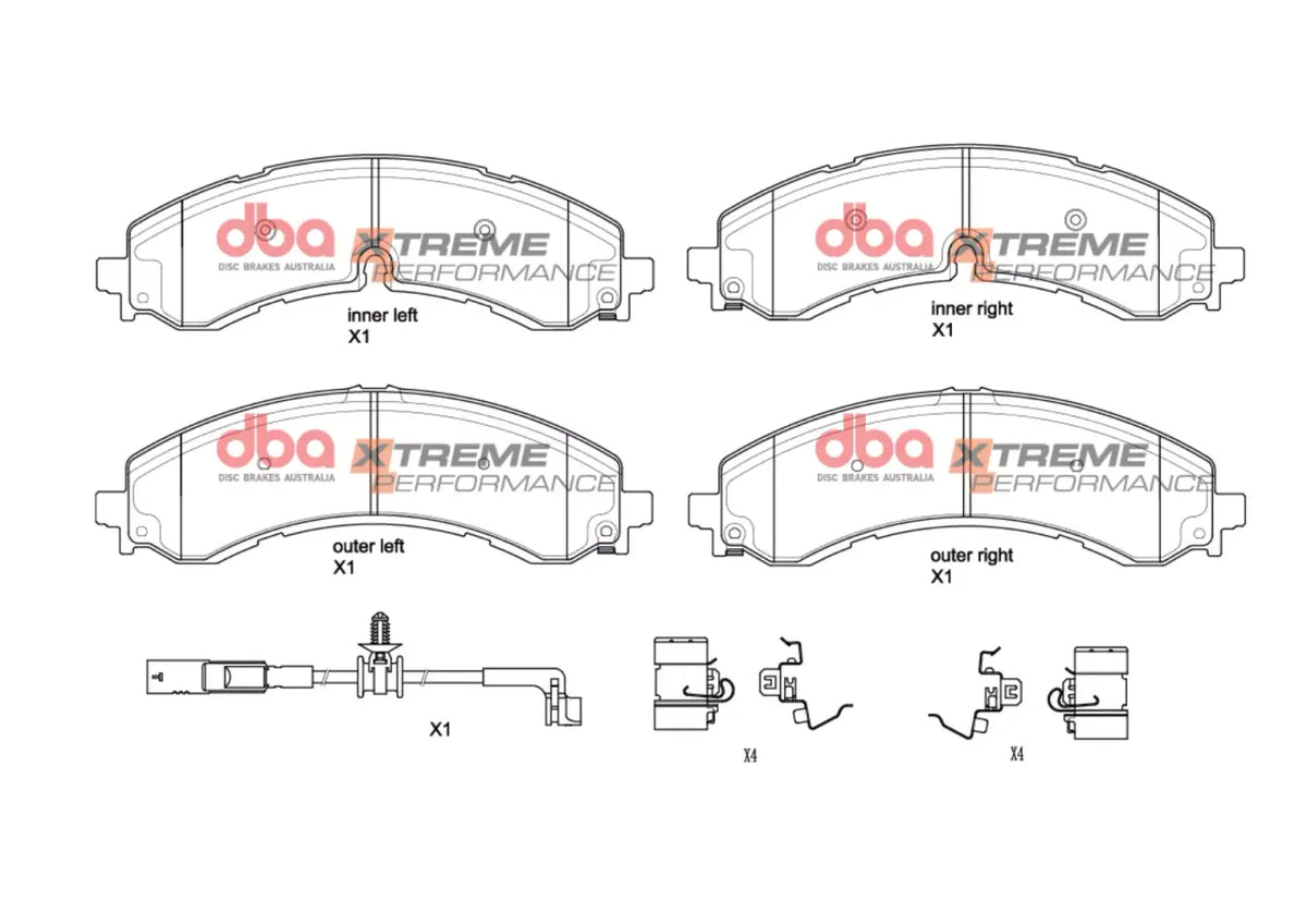 Disc Brakes Australia Brake Pads Xtreme Performance | Front & Rear Axle DB15320XP
