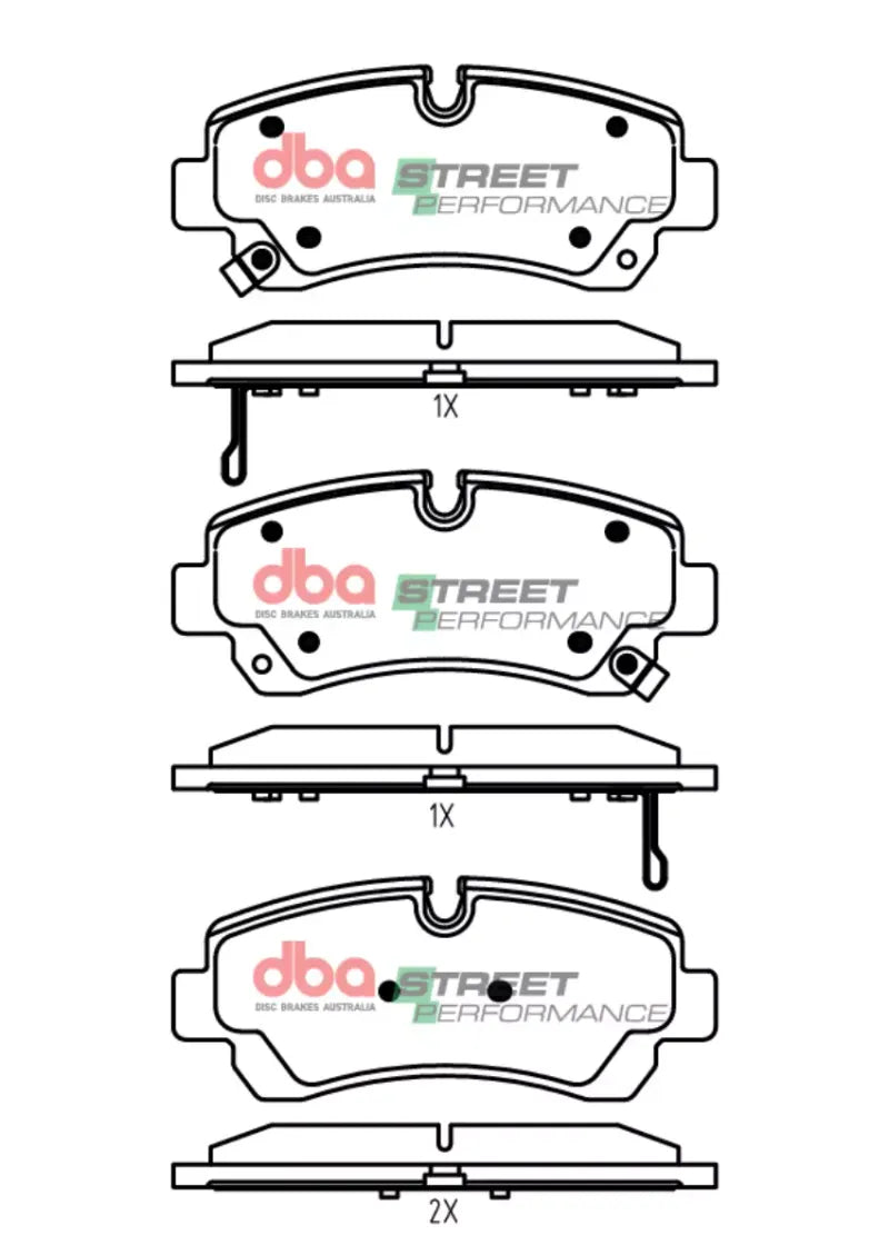 Disc Brakes Australia Brake Pads Street Performance | Rear Axle DB15326SP