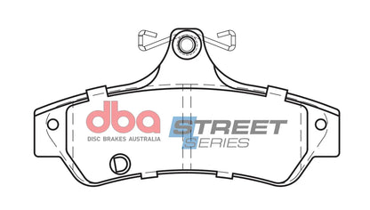 Disc Brakes Australia Brake Pads Street Series Ceramic | Rear Axle DB1779SS