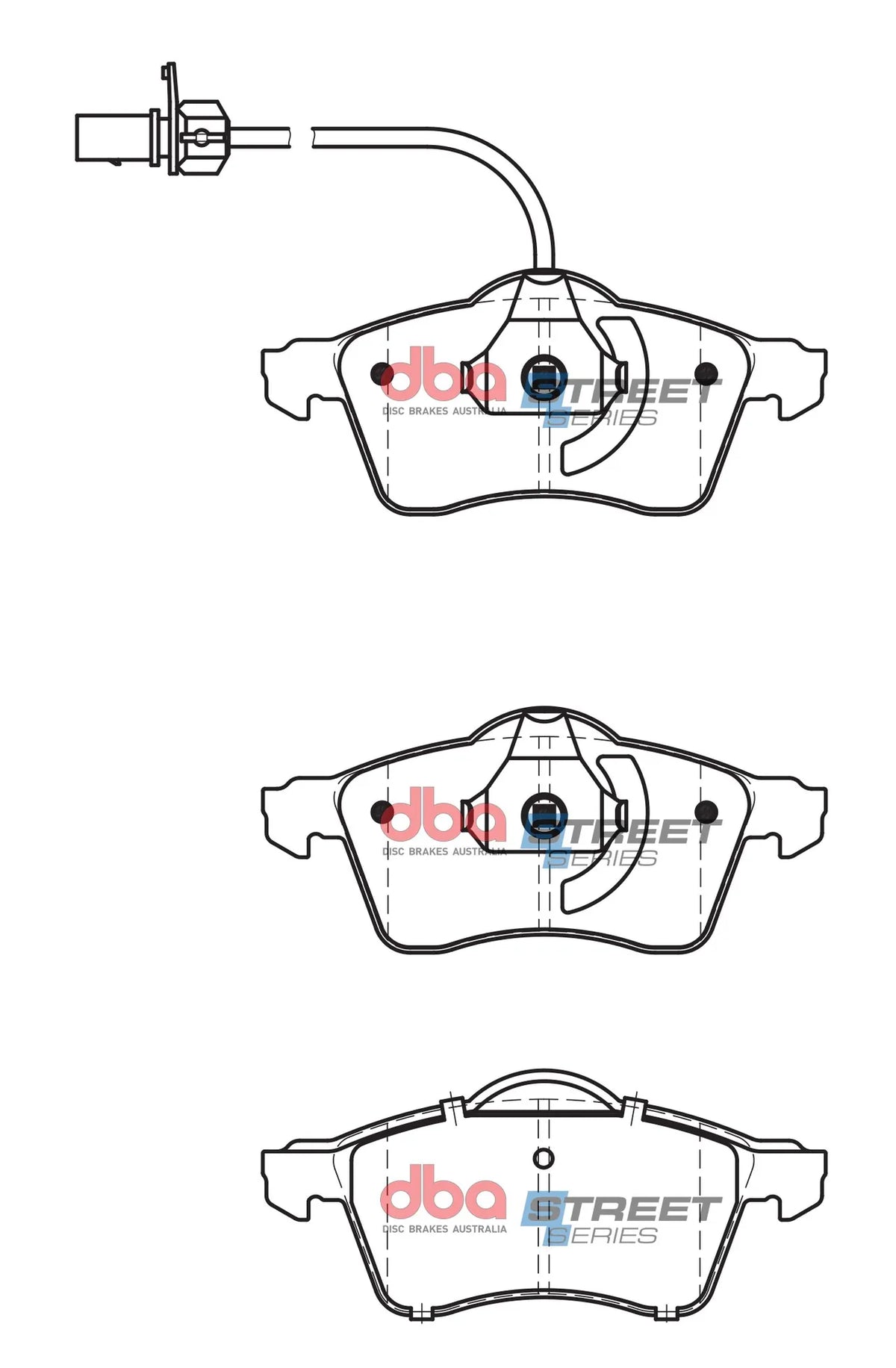 Disc Brakes Australia Brake Pads Street Series Semi-metallic | Front Axle DB2031SS