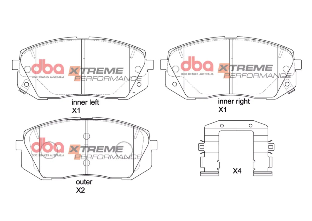 Disc Brakes Australia Brake Pads Xtreme Performance | Front Axle DB2174XP