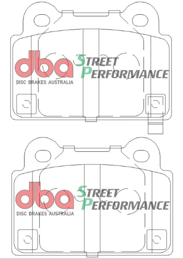 Disc Brakes Australia Brake Pads Street Performance ECE R90 certified | Rear Axle DB2215SP