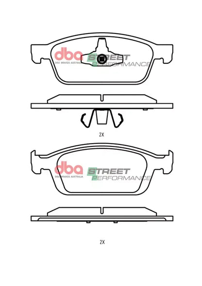 Disc Brakes Australia Brake Pads Street Performance | Front Axle DB2353SP