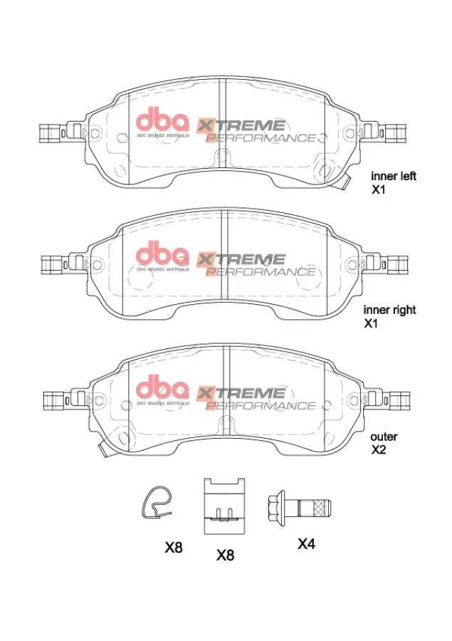 Disc Brakes Australia Brake Pads Xtreme Performance | Rear Axle DB2388XP