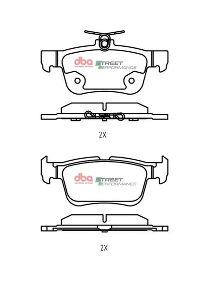 Disc Brakes Australia Brake Pads Street Performance | Rear DB2406SP