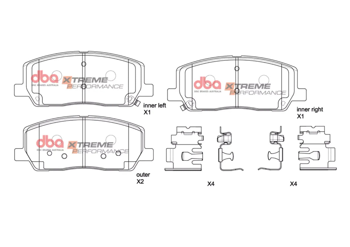 Disc Brakes Australia Brake Pads Xtreme Performance | Front Axle DB2756XP