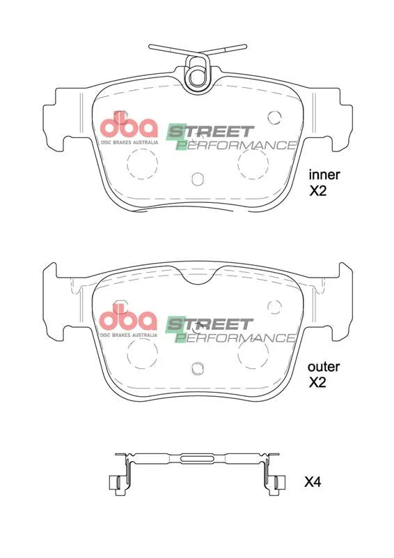 Disc Brakes Australia Brake Pads Street Performance | Rear Axle DB8850SP