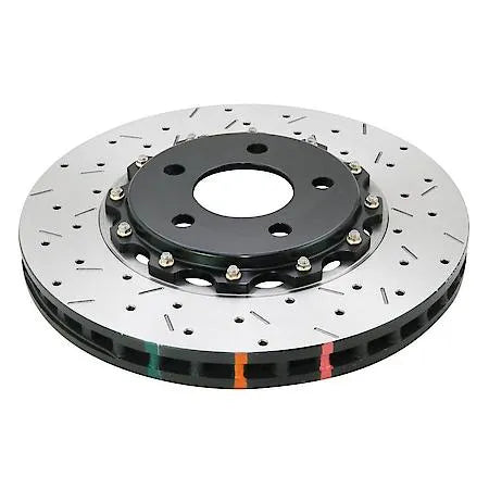 Disc Brakes Australia 5000 series - Crossed Drilled & Slotted 2-Piece Black Hat DBA52355BLKXS