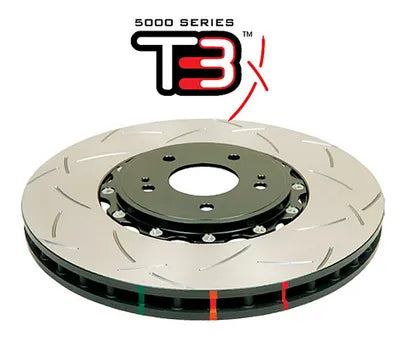 Disc Brakes Australia 5000 series - T3 Slotted Silver Hat DBA52644SLVS