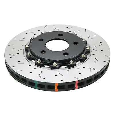 Disc Brakes Australia 5000 series - Crossed Drilled & Slotted 2-Piece Black Hat DBA52990BLKXS