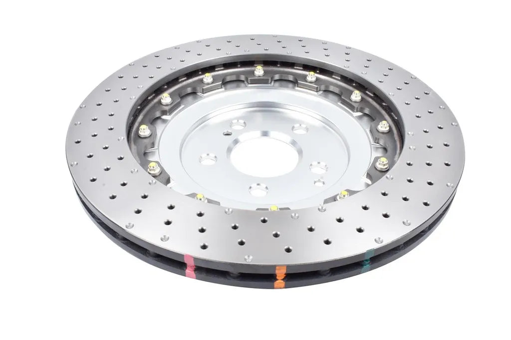 Disc Brakes Australia 5000 series - Crossed Drilled & Dimpled Silver Hat DBA53359SLVXD