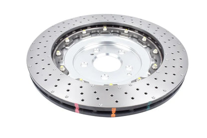 Disc Brakes Australia 5000 series - Crossed Drilled & Dimpled Silver Hat DBA53359SLVXD