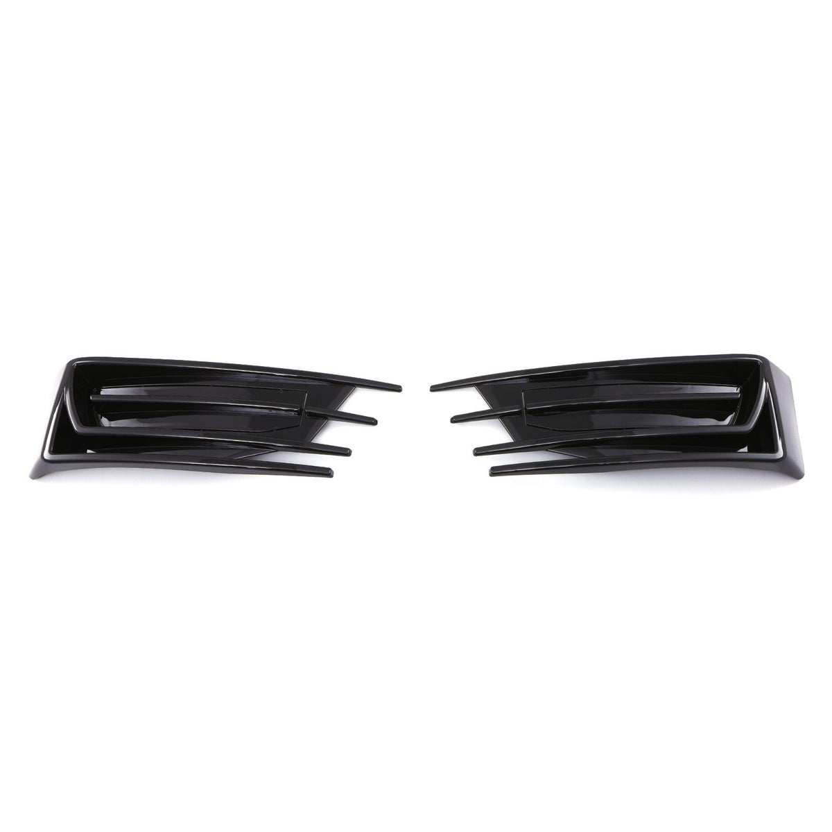 Gravity Performance Gloss Black Sportline Front Bumper Inserts - VW Transporter T6 16-19
