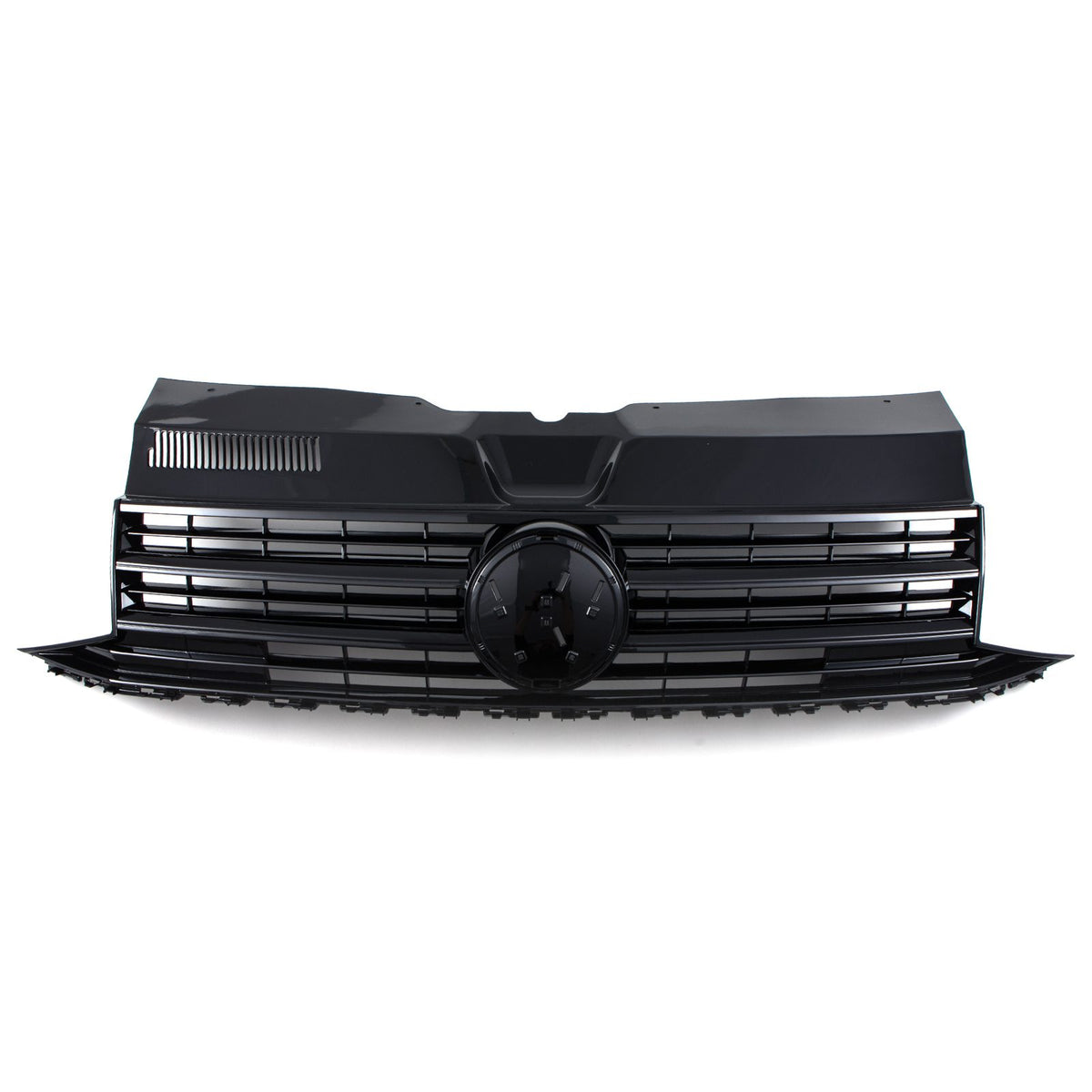 Gravity Performance Gloss Black Badged Front Bumper Grille - VW Transporter T6 Van 16-19