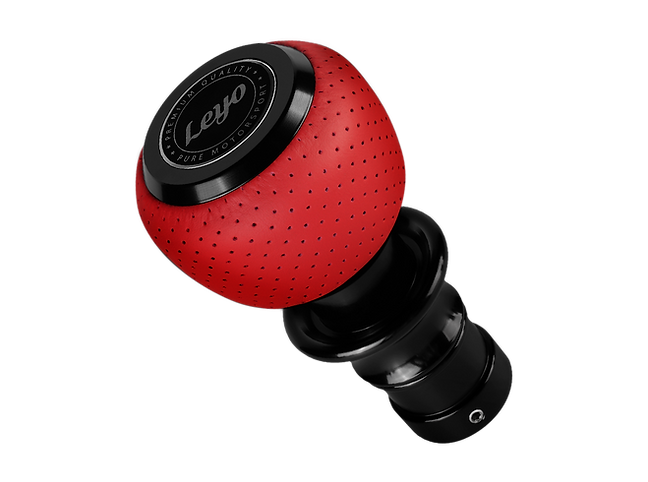 Leyo Red Nappa DSG Shift Knob (Black Anodized)