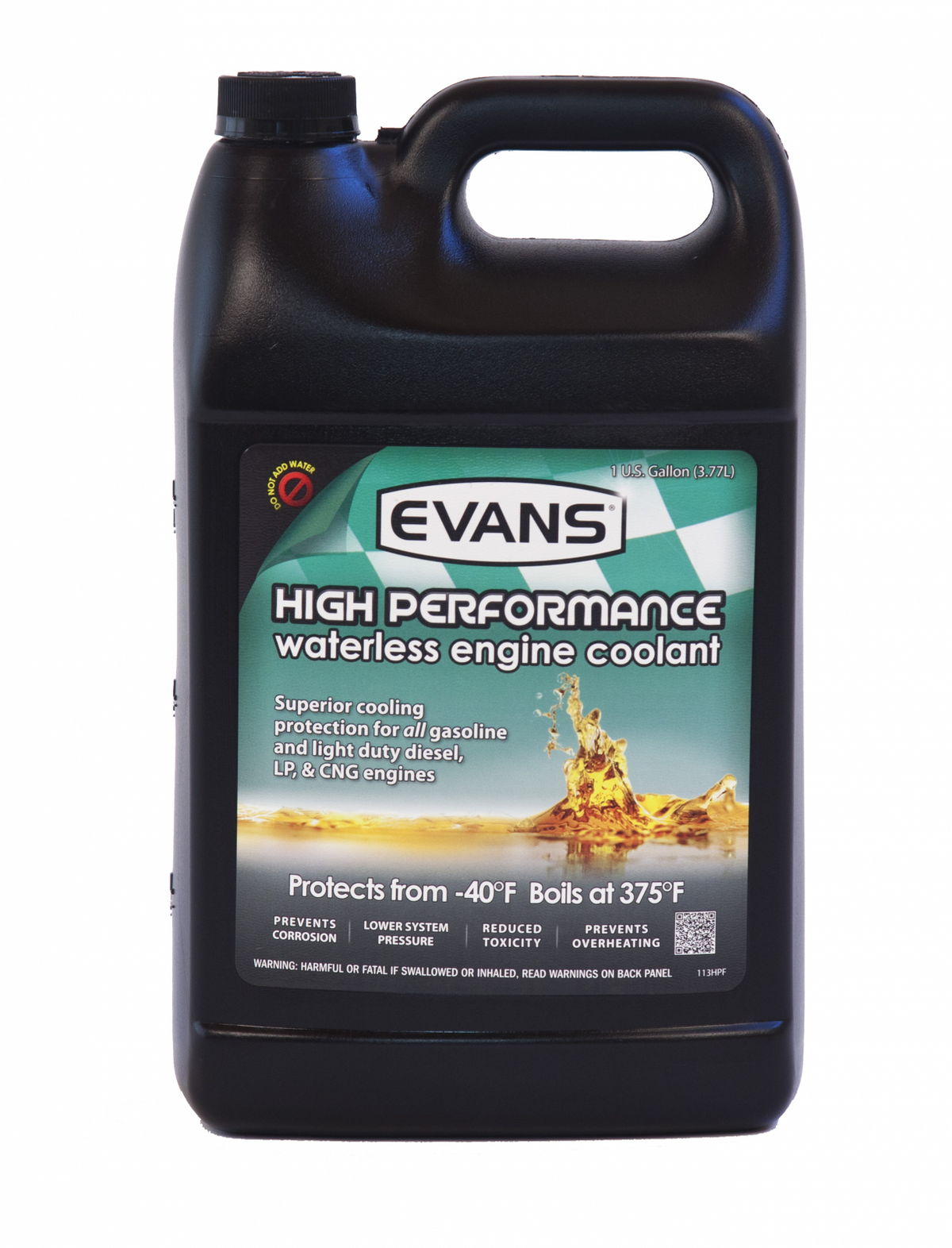 Evans High Performance Waterless Engine Coolant – 1 US Gallon – EC53001