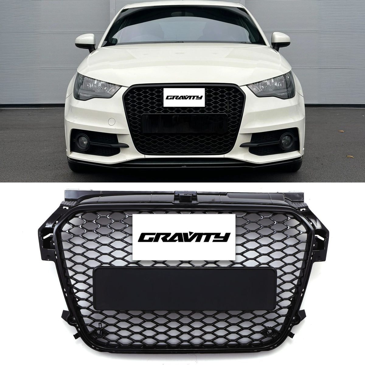 Gravity Performance Front RS Style Grille Gloss Black – Audi A1 8X 10-15