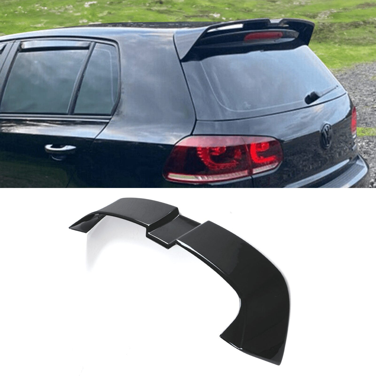 Gravity Performance VW Golf MK6 GTI 08-13 Gloss Black Oettinger Style Rear Spoiler