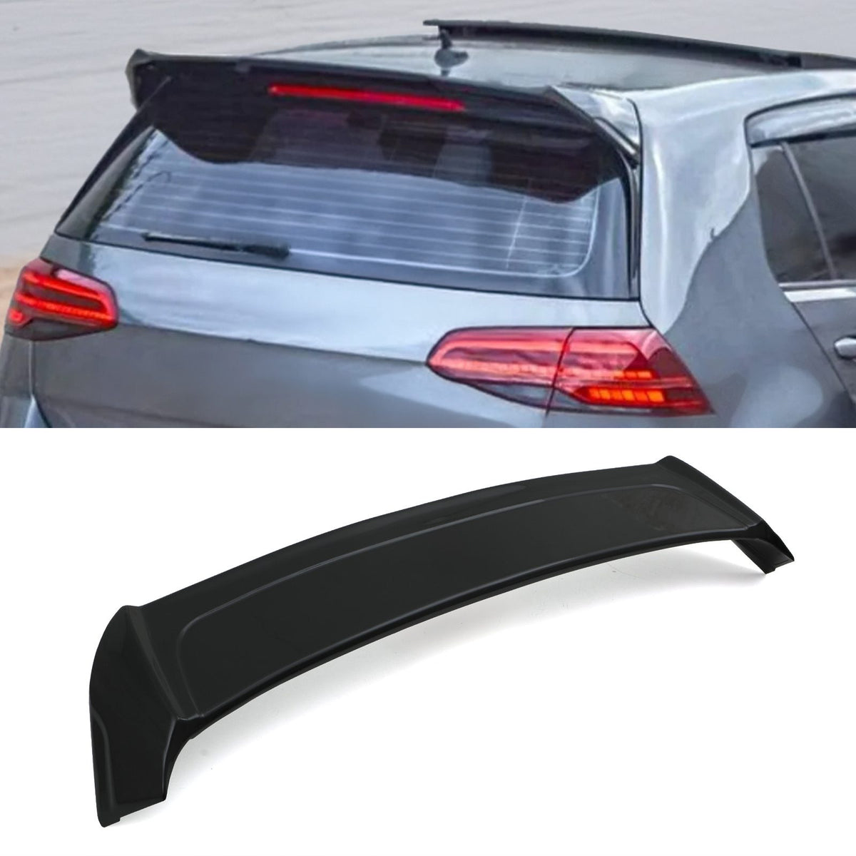 Gravity Performance VW Golf MK7/7.5 GTI GTD R 12-20 Gloss Black Osir Style Rear Spoiler