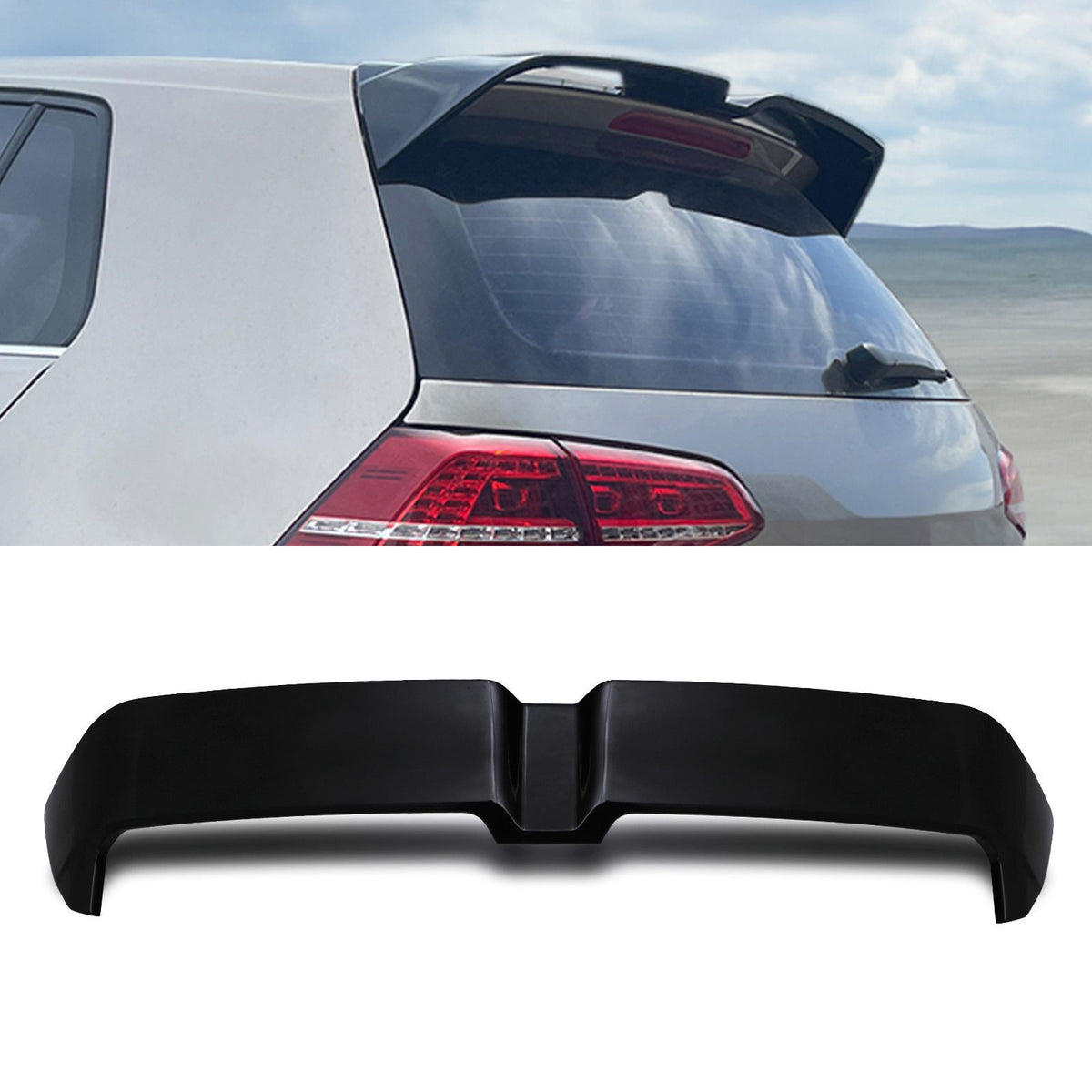 Gravity Performance VW Golf MK7/7.5 2012-2020 Gloss Black Oettinger Style Rear Spoiler