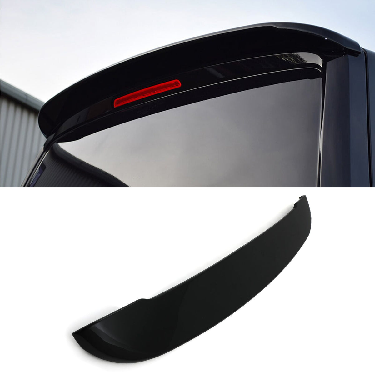 Gravity Performance Sportline Style Gloss Black Rear Spoiler - VW Transporter T6 16-21