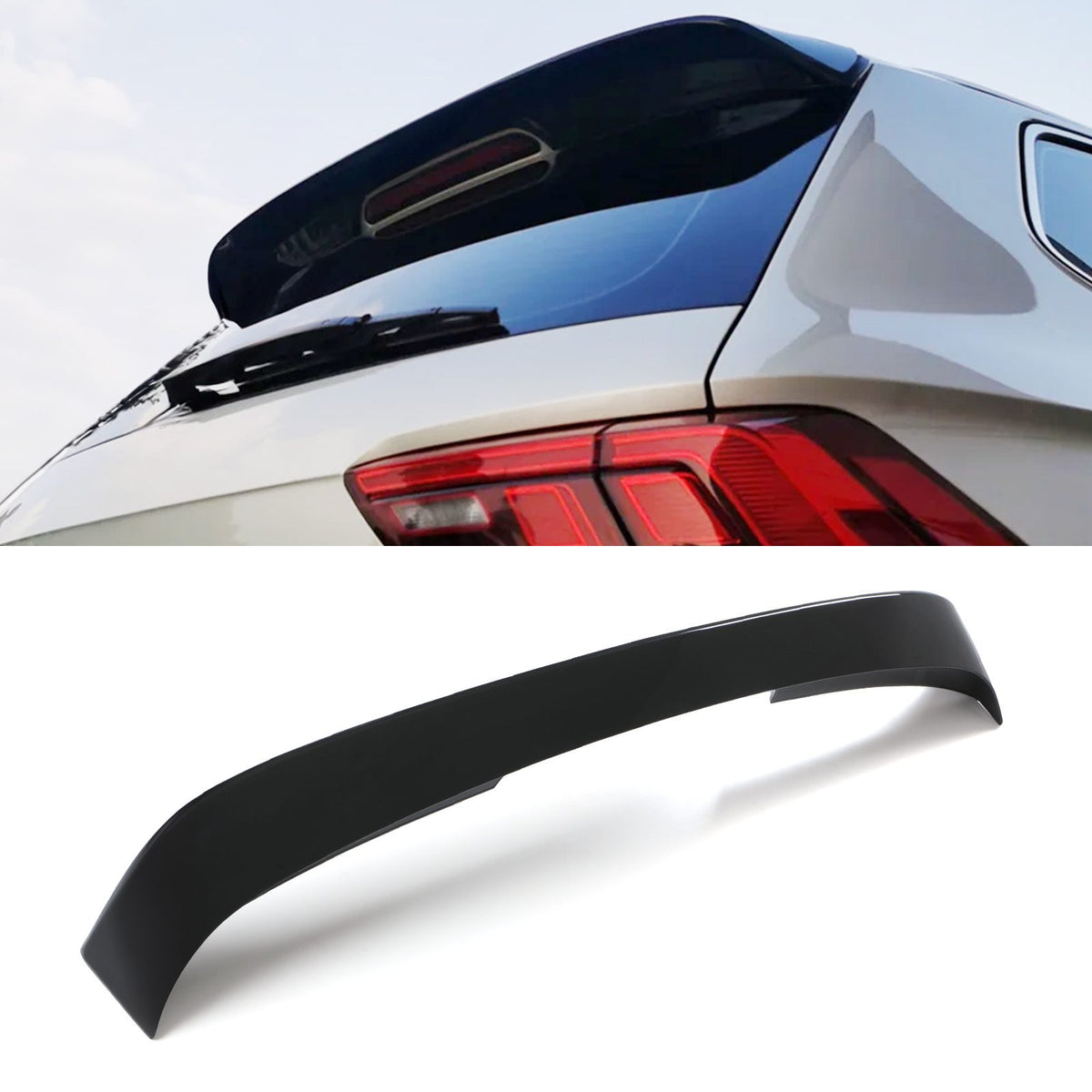 Gravity Performance VW Tiguan MK2 2019+ Gloss Black Rear Spoiler