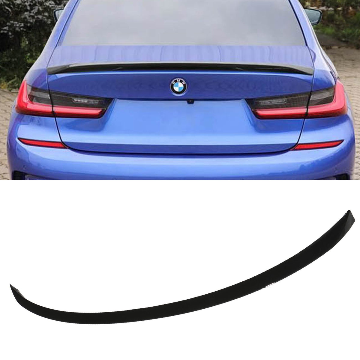 Gravity Performance M Performance Style Gloss Black Lip Spoiler - BMW 3 Series G20 2019+