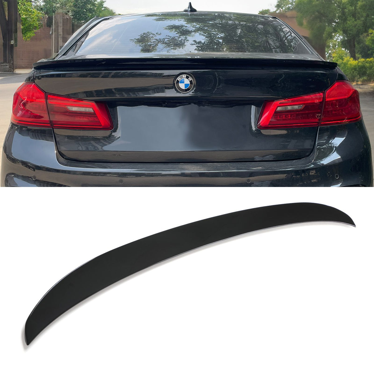 Gravity Performance Gloss Black Boot Lip Spoiler - BMW 5 Series G30 17-20
