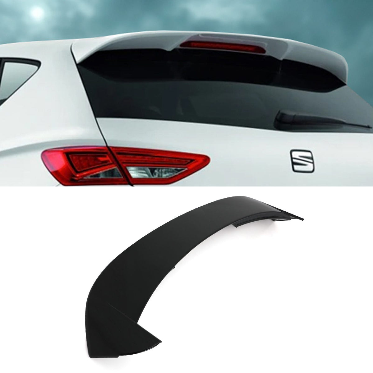 Gravity Performance Rear Spoiler Wing Gloss Black - Seat Leon MK3 5F 12-19